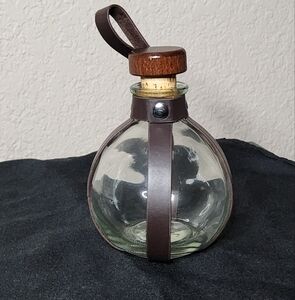 Glass Bottle w/ Belt Holster Strap